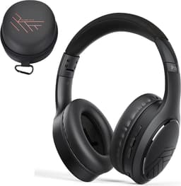 PowerLocus P19 Bluetooth Koptelefoon - Koptelefoon Draadloos - tot 70 Uur Speeltijd en met Aux Kabel - Over Ear Hoofdtelefoon - 3 EQ-Modi - Met Draagtas – Zwart — thumbnail 1