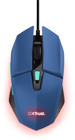 Trust GXT 109B Felox - Gaming Muis - Bedraad - 6400 DPI - RGB Verlichting - Blauw — thumbnail 1