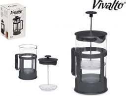 French Press 600ml - Koffiemaker - Espresso Maker - Aeropress - Koffiepers - RVS en kunstof - Borosilicaatglas - 600ML — thumbnail 3