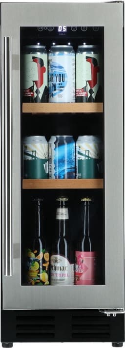 Bierkoelkast Melbourne - glazen deur met RVS rand - 48 flessen - Koelkast horeca - Bier koelkast voor Thuis - Flessenkoelkast- Drank koelkast - Bierkast — thumbnail 1