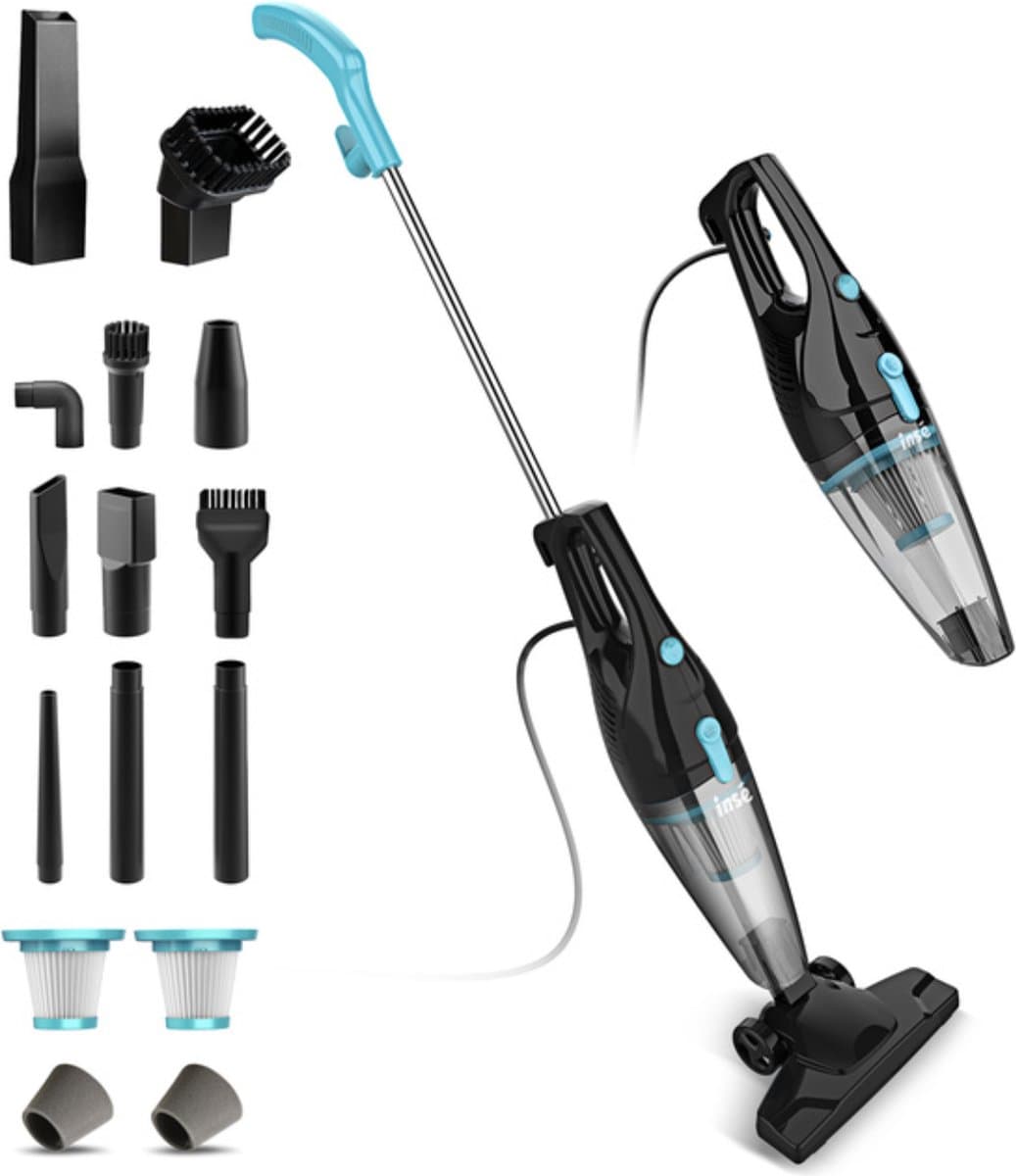 Happyment Steelstofzuiger met Snoer - Handstofzuiger Met Steel - Kruimeldief Best Verkocht - Kruimeldief - Zwart — afbeelding 1