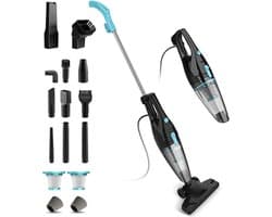 Happyment Steelstofzuiger met Snoer - Handstofzuiger Met Steel - Kruimeldief Best Verkocht - Kruimeldief - Zwart