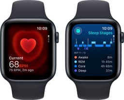 Apple Watch SE - 44mm - Midnight Aluminium Case with Midnight Sport Band - S/M — thumbnail 5