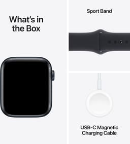 Apple Watch SE - 44mm - Midnight Aluminium Case with Midnight Sport Band - S/M — thumbnail 3