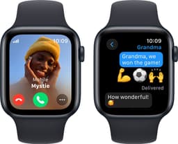 Apple Watch SE 2023 - GPS + Cellular - 44mm Midnight Aluminium Case with Midnight Sport Band - S/M — thumbnail 3