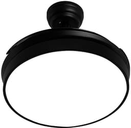CREATE - Plafondventilator 40W stille intrekbare bladen Ø91cm met licht - Zwart - Afstandsbediening - WIND CLEAR — thumbnail 2