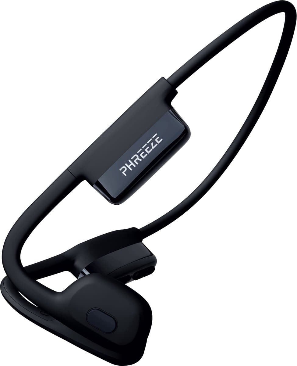 Phreeze Bone Conduction Koptelefoon - Open Ear Sport Headset - Draadloze Sport Oordopjes met Microfoon - Bluetooth 5.3 - IPX6 - Verstelbaar - Zwart — afbeelding 1