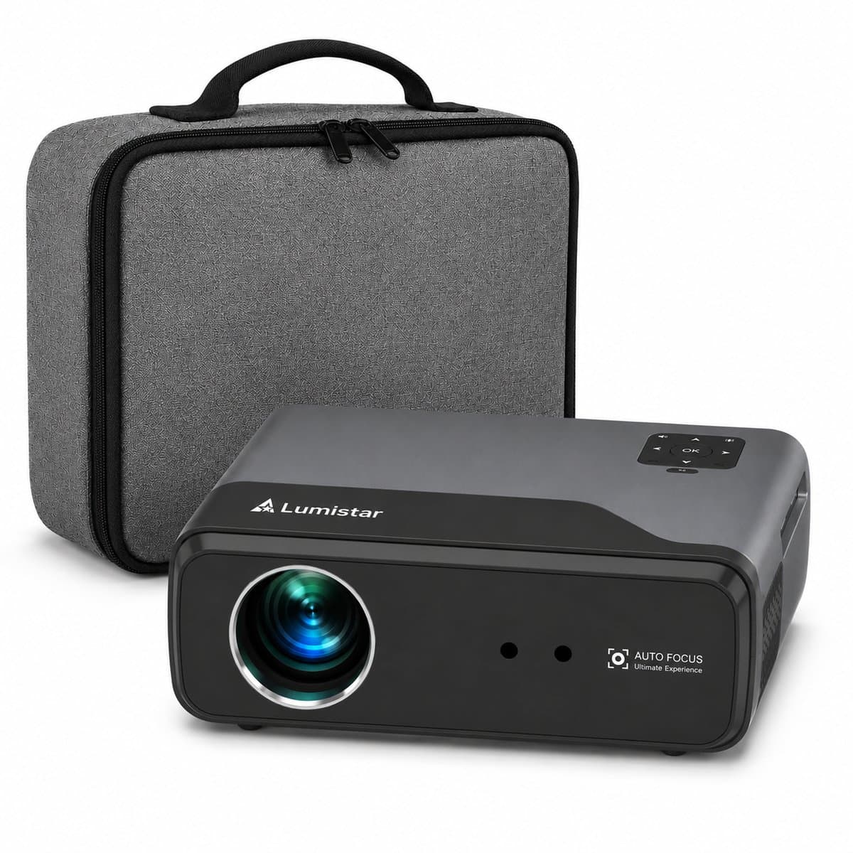 Lumistar® A8 Google TV Beamer - Officiële Google TV licentie - Ingebouwde Chromecast - Full-HD Beamer - Thuisbioscoop met 1500 ANSI - HDR + Dolby DTS Audio - WiFi & Bluetooth - Mini Beamer - Projector — afbeelding 1