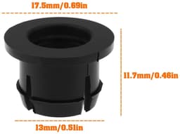 Cosensi- Drag Link Bushings - 4 Stuks - Slijtvast Plastic - Hoogte 15/32 Inch - Buitendiameter 17/32 Inch - Compatibel met CRAFTSMAN/POULAN/HUSQVARNA - Bussen — thumbnail 5