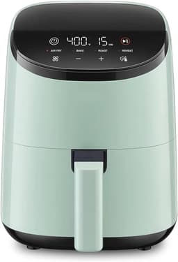 Mini Airfryer Oven - Kleine Frituurpan - Gezond Koken - Ruimtebesparend Ontwerp - 2.1 Liter - Rood — thumbnail 3