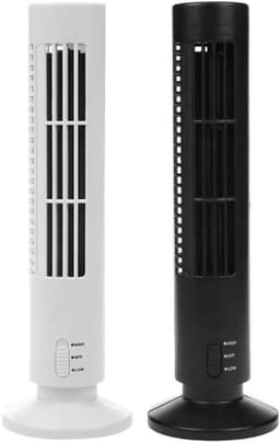 Bladloze Ventilator - Torenventilator Persoonlijk - Ruimte Besparen - Regelbaar Luchtvolume - 105 cm Diameter - Wit — thumbnail 3