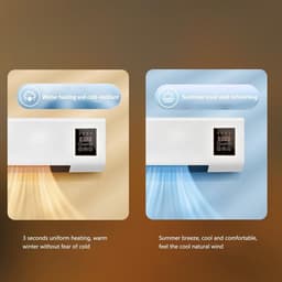 Ductless Airconditioner - Wandairco - Ruimte Koelen - Automatische Aanpassing - 2000W - Wit — thumbnail 3