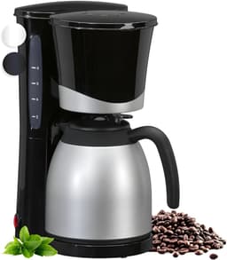 SVN®Koffiezetapparaat met Thermoskan - Koffiezetapparaat voor 10 Kopjes - Anti Drup - 1L - Zwart/Zilver - 37cm x 28cmx 20cm; 1.84kg — thumbnail 3