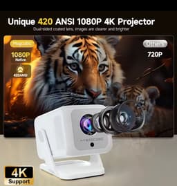 Magcubic X7 Mini Beamer - 8K support – Full HD 1080P Projector – WiFi 6 & Bluetooth 5.4 – Auto Focus & Keystone – Smart Android Beamer voor Thuisbioscoop & Outdoor — thumbnail 2