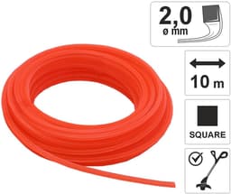 Touw voor grasmaaier 2,0mm x 10m vierkante doorsnede — thumbnail 3