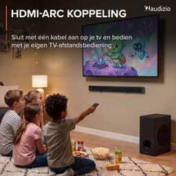 Soundbar - Audizio SB82S - HDMI-ARC - Bluetooth - 120 Watt - Optisch - Soundbar met subwoofer — thumbnail 5