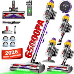 Elekiatech - Steelstofzuiger Draadloos - 65000Pa - 70 Min Gebruikstijd - 8-in-1 Filtersysteem - Paars — thumbnail 1