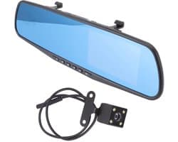 Dailygoods - Dailygoody - Mirror Dash Cam - Achteruitkijkspiegelcamera - 1080P Resolutie - 4,3 Inch Volledig Scherm - G-sensor Parkeerbewaking - Ideaal voor Auto's