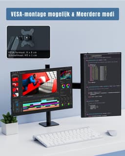 AHD® Portable Monitor - Draagbare Monitor - Portable Monitoren - Portable Monitor Laptop - Zwart - 41cm x 27cm x 6cm — thumbnail 5