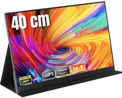 AHD® Portable Monitor - Draagbare Monitor - Portable Monitoren - Portable Monitor Laptop - Zwart - 1cm x 36cm x 22cm