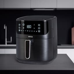 Heteluchtfriteuse - Airfryer Frituurpan - Gezond Koken - Fry Force 360 Graden - 65 Liter - Zwart — thumbnail 2