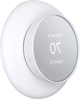 Wandplaatafdekking Thermostaat - Afdekplaat Muurbeugel - Thermostaat Beschermen - Zacht Siliconen Materiaal - 12.5 cm - Wit — thumbnail 1
