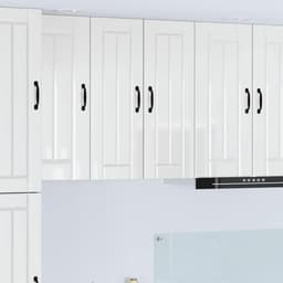 Lucca Rechthoekige afwasmachine van houtmateriaal, keukenkast Lucca hoogglans wit, 30 x 31 x 80 cm, vaatwasserpaneel voor moderne keukens met duurzame stabiliteit — thumbnail 4