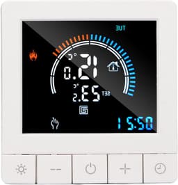 Programmeerbare Thermostaat - Slimme Regelaar - Temperatuur Beheersen - Intelligent LCD - 90V-240V 16A - Zwart — thumbnail 1