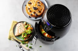 Heteluchtfriteuse - Airfryer Gezond - Gezond Koken - 8 Programma's - 4 Liter - Zwart — thumbnail 5