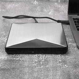 Externe CD/DVD Drive - Draagbare Optische Drive - Bestanden Lezen - Aluminium Legering - 23 x 17 x 3 cm — thumbnail 1