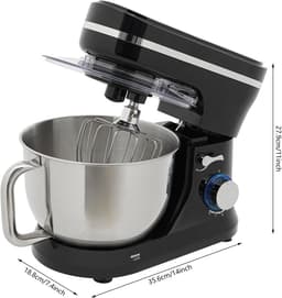 Keukenmachine - Deegmachine Mixer - Bakken Thuis - Krachtige 1000W Motor - 45 Liter Kom - Zwart — thumbnail 5