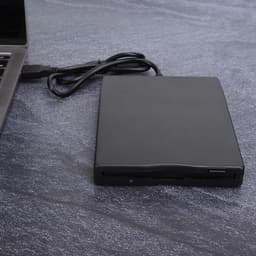Externe Floppy Drive - USB Lezer - Oude Disks Lezen - Directe USB Aansluiting - 3.5 Inch - Zwart — thumbnail 2