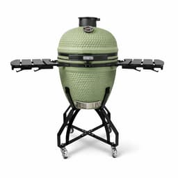 Patton Premium Large 21" Kamado met Onderstel en Zijtafels - Rooster Ø47 cm - Olijfgroen — thumbnail 1