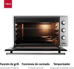 Inbouwoven Compact - Kleine Oven - Koken en Bakken - Hydroclean Reiniging - 42 Liter - Grijs — thumbnail 4