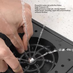 Kan Spoeler - Beker Wasmachine - Efficiënt Reinigen - 360 Graden Spoelen - 32.5 x 18 cm - Zilver — thumbnail 3