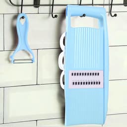 Keuken Groente Hakker - Keukenmachine Gadget - Maaltijd Voorbereiding - Anti-Slip Grip - 32 x 11 x 13 cm - Blauw — thumbnail 4