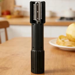 Elektrische rasp - Keuken rasp - Groenten snijden - Spatvrije functie - 245 cm - Zwart — thumbnail 2
