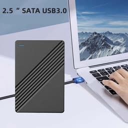 2,5 Inch Externe Mobiele Harde Schijf, Hoge Snelheid USB 3.0, 1 TB Opslag, Draagbare Harde Schijf voor Laptop, Desktop-Pc, Eenvoudig Te Gebruiken — thumbnail 2