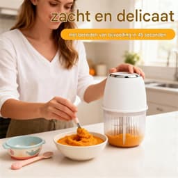 carmdering - Elektrische Groentehakselaar - Ui Hakker - Draagbare Food Processor - Snelle Motor - USB-C Oplaadbaar - RVS en BPA-vrij Materiaal - Compact Ontwerp - Moeiteloos Snijden Onderwegs - 1 Stuk — thumbnail 5