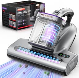 Pexcho Matrasreiniger met UV-C & 65°C Hete Lucht – 15000Pa Zakloos Stofzuiger voor Matras Tapijt Slaapkamer – Anti-Allergie HEPA Filter Huisstofmijtverwijderaar — thumbnail 1