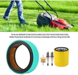 Geschikt voor luchtfilters voor Kohler CV18S CV23S CV20S CH22 CH23 grasmaaiers, inclusief luchtfilters, brandstoffilters en reserveonderdelensets. — thumbnail 2