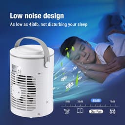 Aircooler - Ventilator - Mini airco– Koelventilator met airco-effect | Luchtkoeler met 3 ventilatorsnelheden voor kamer, buiten en thuis — thumbnail 2