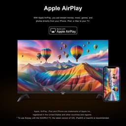 Koorui Smart TV - Tizen TV by Samsung - LED Full HD - 32 inch/81 cm - Streaming apps - AirPlay - Hotelmodus - HDMI x3, USB x2, CI+ - Tripple Tuner DVB-T/T2/S/S2/C - Frameless Design - Enkelvoudige standaard - Geassembleerd in Nederland- K32Q1H-T8M — thumbnail 3