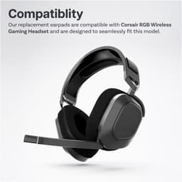 Vervangende Oorkussens voor Corsair HS80 Hoofdtelefoons van MMOBIEL – Cooling Gel Koptelefoon Oorkussens - Noise Isolation Hoofdtelefoon Earpads – Zwart — thumbnail 5