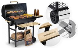 Berdsen BD-895 Serie - Houtskoolbarbecue - Met Thermometer - Met Popielnik - Zwarte Kleur — thumbnail 2
