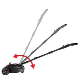 Elektrische Grasmaaier - Accu grasmaaier - Gazon Onderhoud - Borstelloze Motor - 22 cm Snijdiameter - Zwart — thumbnail 2