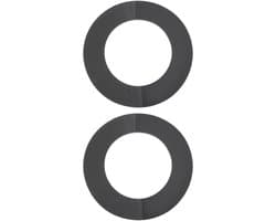 Dailygoods- Wrijvingsschijf 140 mm - 2 Stuks - Compatibel met Bondioli & Pavesi - Binnendiameter 85,5 mm - Dikte 3 mm - Geschikt voor Grasmaaier - Grasmaaieronderdeel