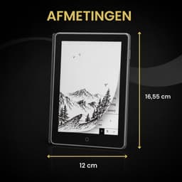 Veloura One E reader - inclusief 32GB SD kaart - 6 inch ereader met hoesje - met schermverlichting en nachtmodus - 64 GB opslag - online luisterboeken en storytel ondersteuning - nederlandstalig ebook — thumbnail 4