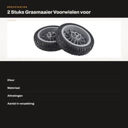 Dailygoods- Grasmaaier Voorwiel Vervangt OEM-onderdeel 107-3708 - 2 Stuks - Geschikt voor Super Recycler - Grootte 8X2 Inch - Hoogwaardige Kwaliteit - Grasmaaierwiel — thumbnail 3