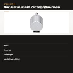 Dailygoods- Brandstofsolenoïde vervanging 692734 - Duurzaam - Kabelboom - Betrouwbare accessoires - Geschikt voor 497672/497157/495739 - Hoogwaardig ijzermateriaal - Brandstofklep — thumbnail 4